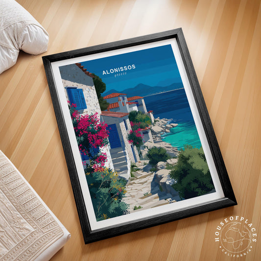 Alonissos travel poster – view 2