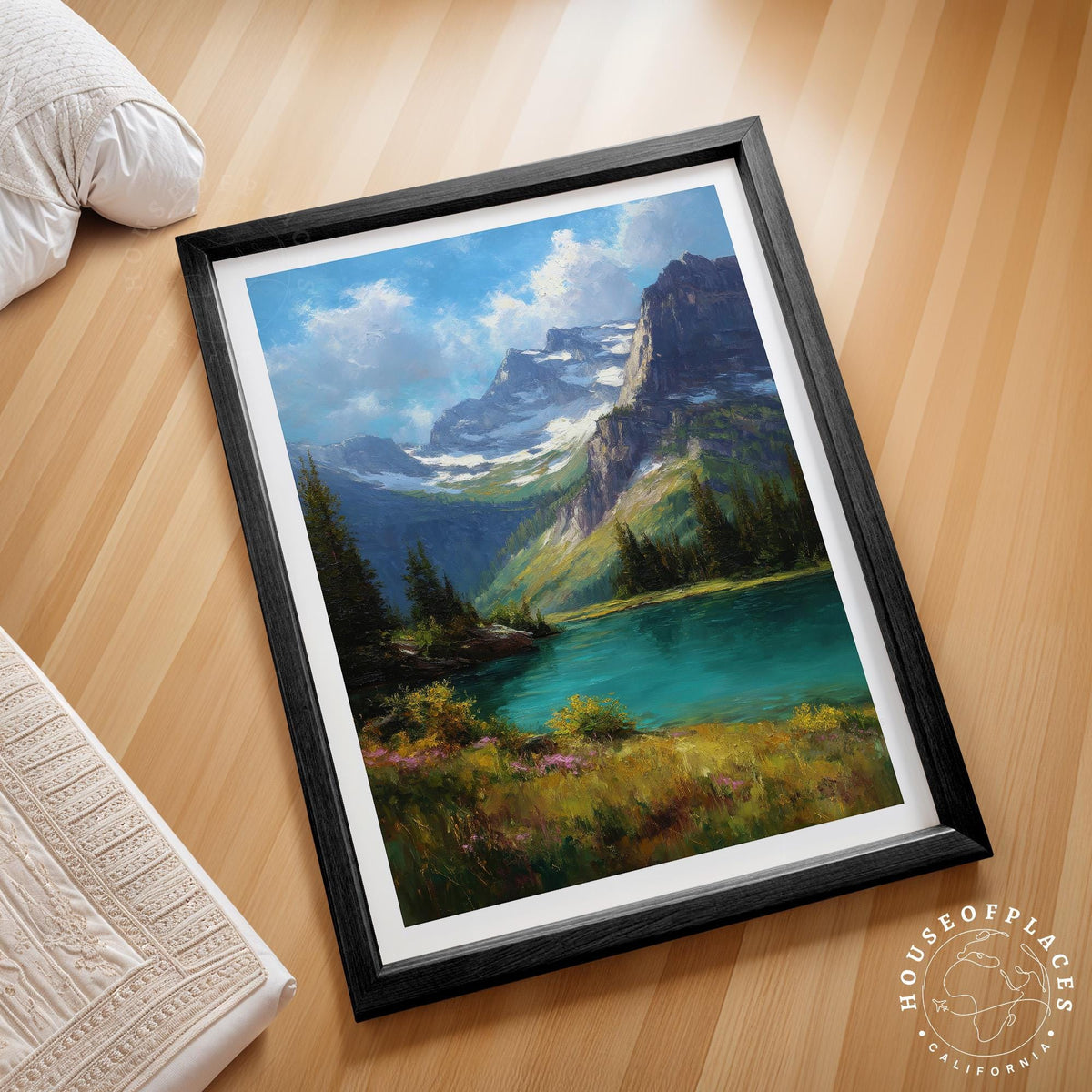 Glacier National Park travel poster – view 2