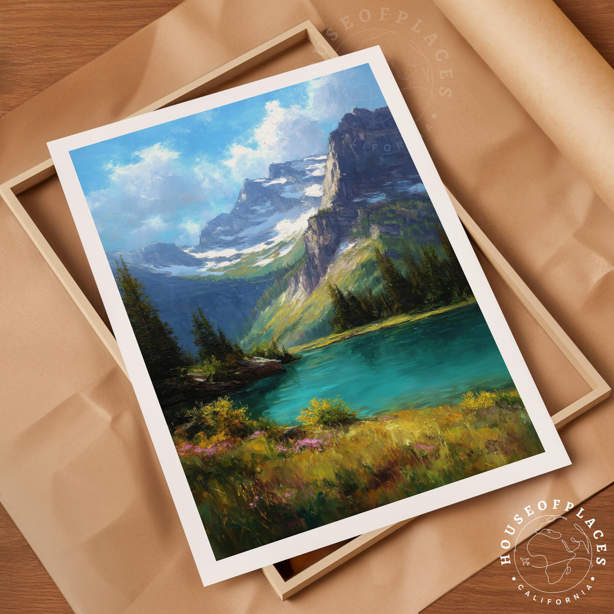 Glacier National Park travel poster – view 4