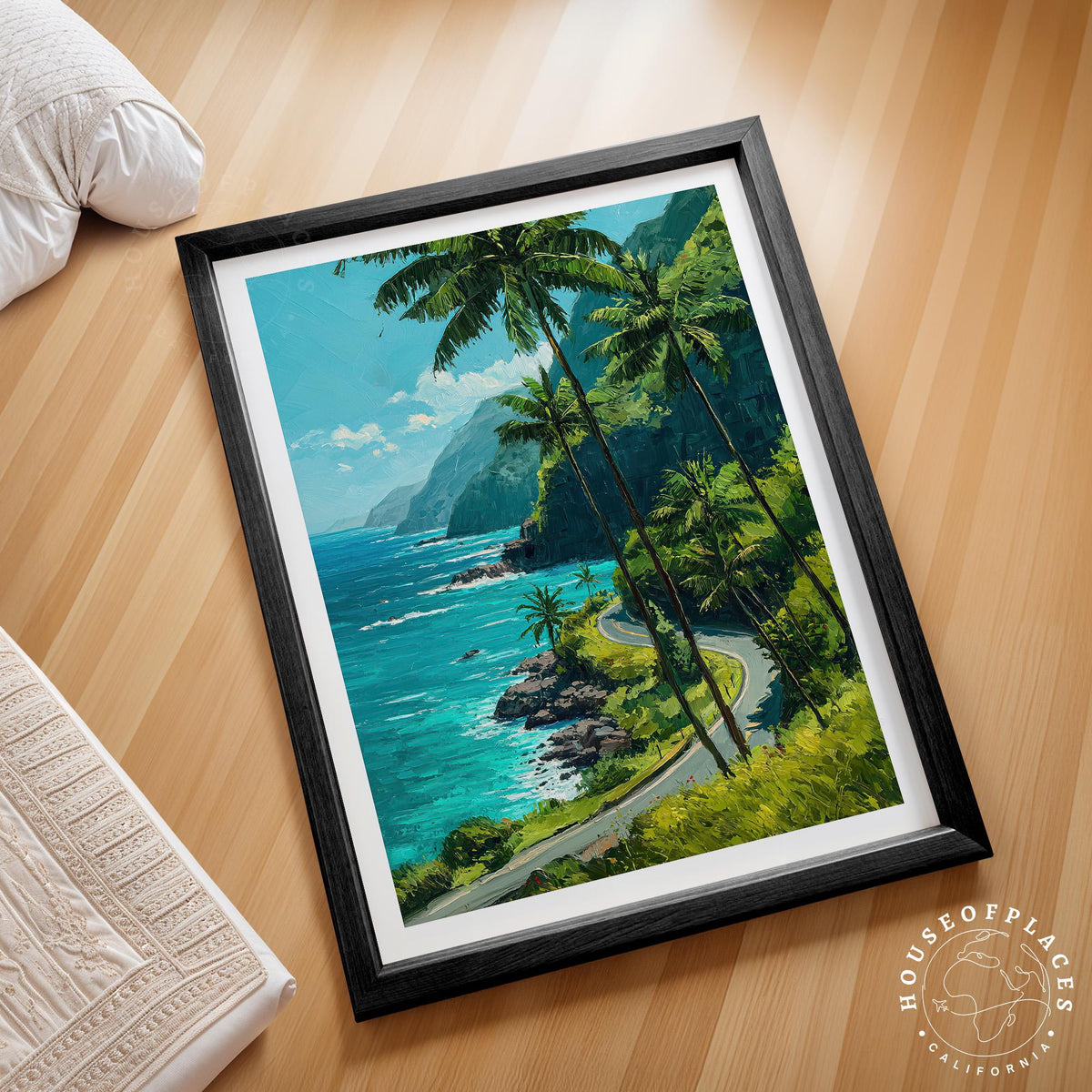 Hana Highway Maui travel poster – view 2