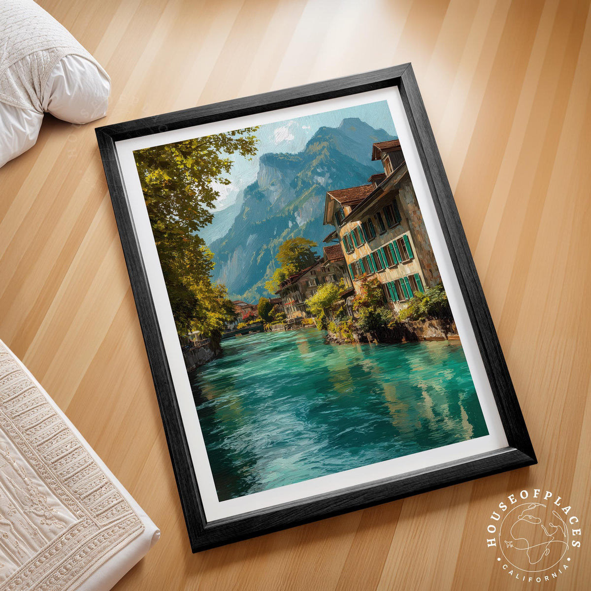 Interlaken travel poster – view 2