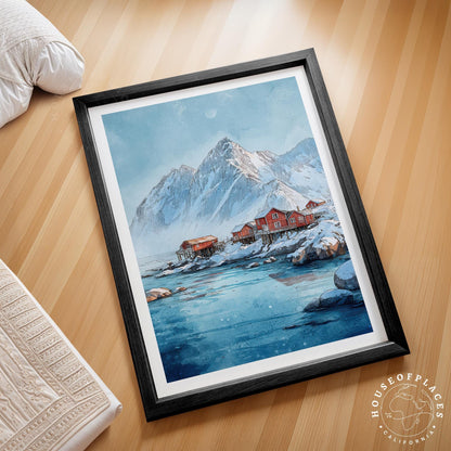 Lofoten Islands travel poster – view 2