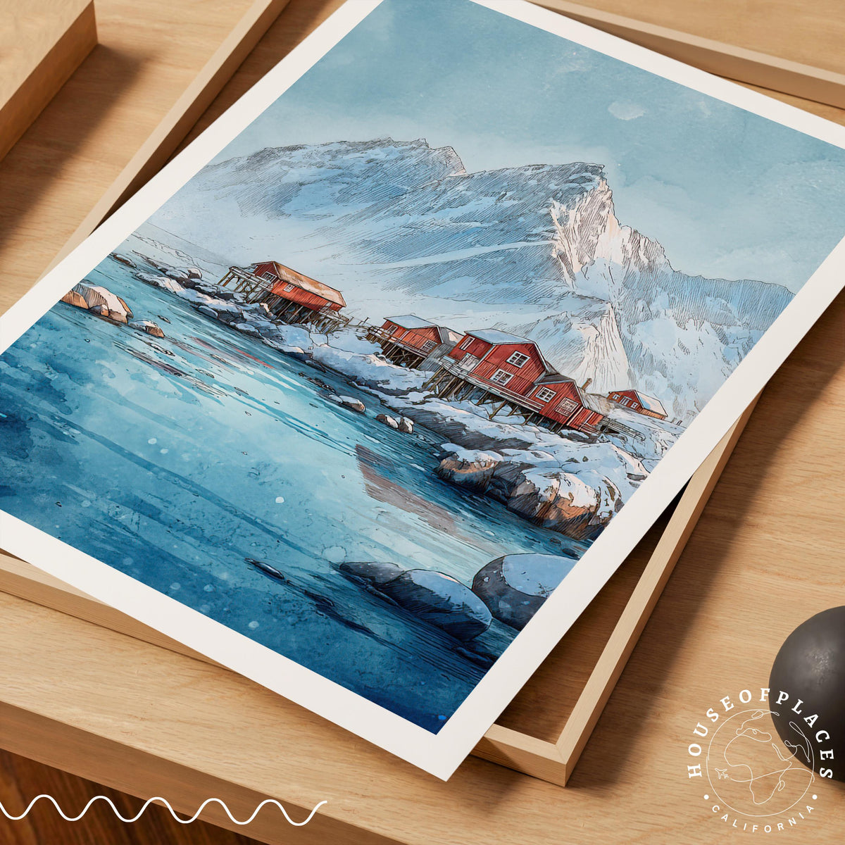 Lofoten Islands travel poster – view 7