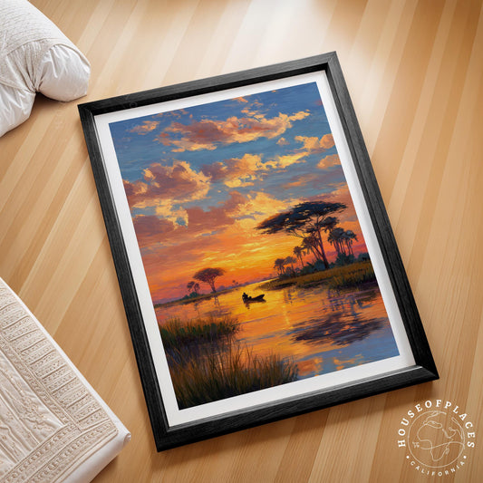 Okavango Delta travel poster – view 2