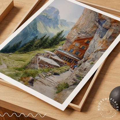 Berggasthaus Aescher Appenzell travel poster – view 7