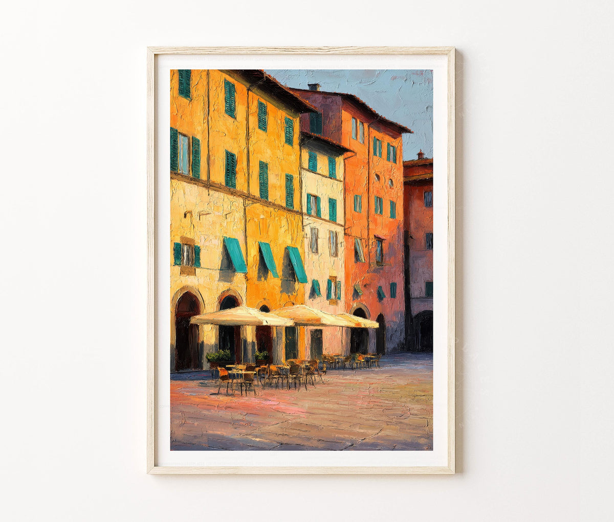 Lucca Travel Poster – Italian Wall Art Print