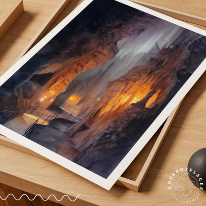 Predjama Castle travel poster – view 7