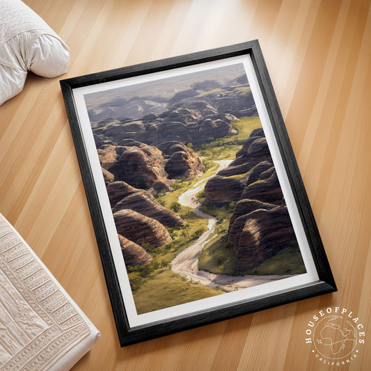 Purnululu National Park travel poster – view 2