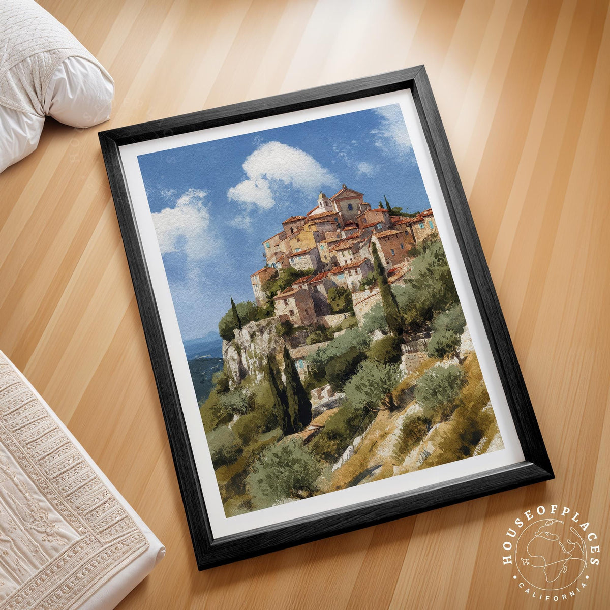 Èze travel poster – view 2