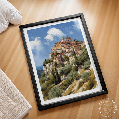 Èze travel poster – view 2
