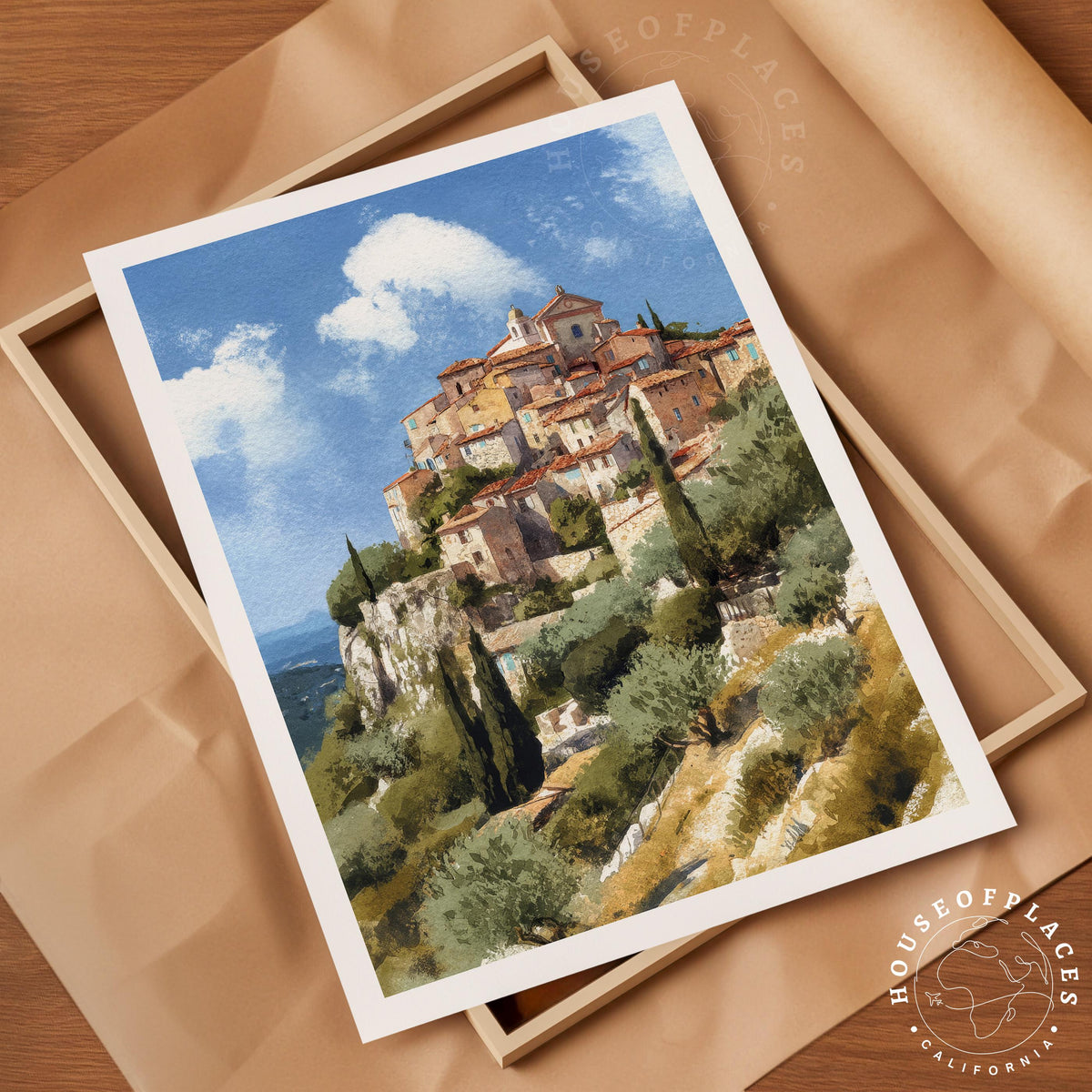 Èze travel poster – view 4