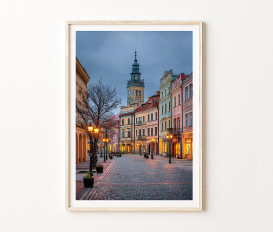 Krosno Old Town Travel Poster – Poland Wall Art Print