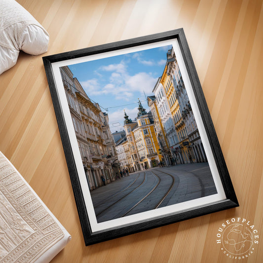 Linz Old Town travel poster – view 2