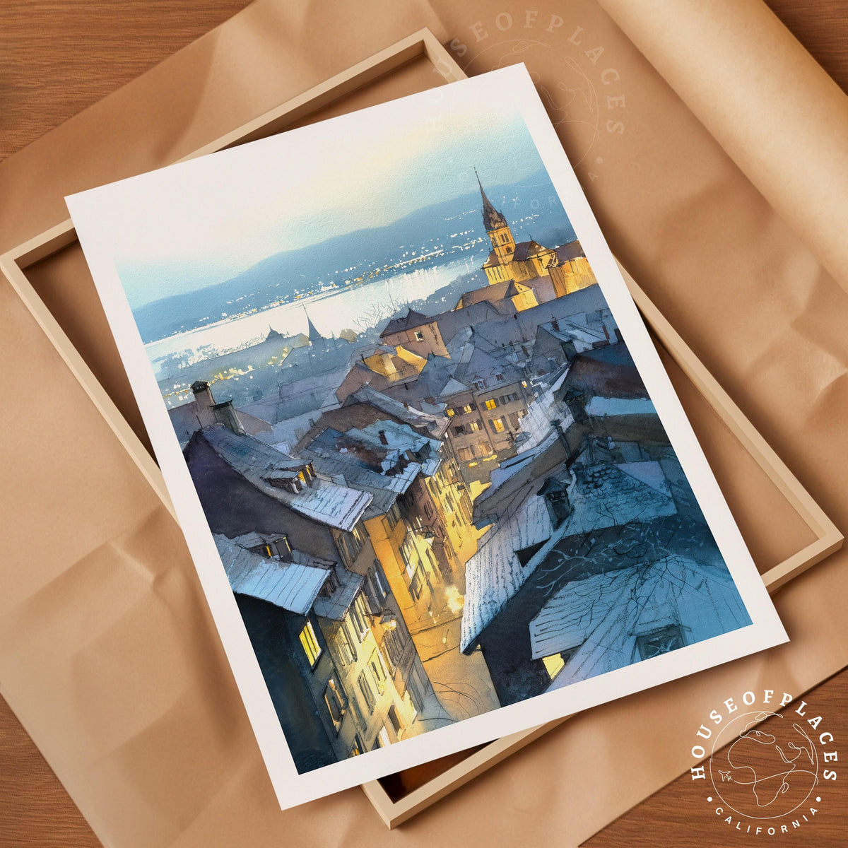 Neuchâtel travel poster – view 4