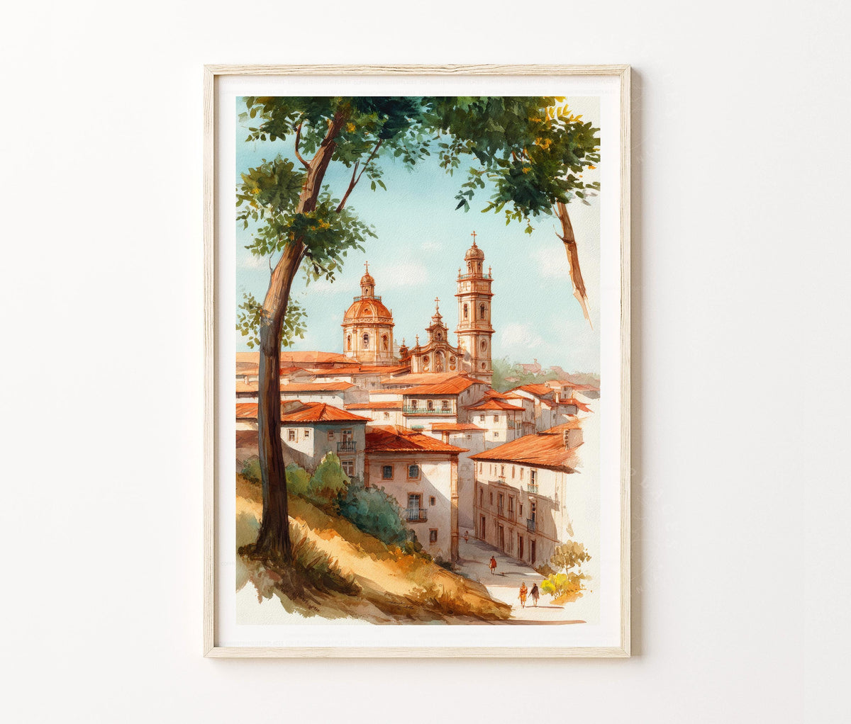 Braga Travel Poster – Historic City View Wall Art Print