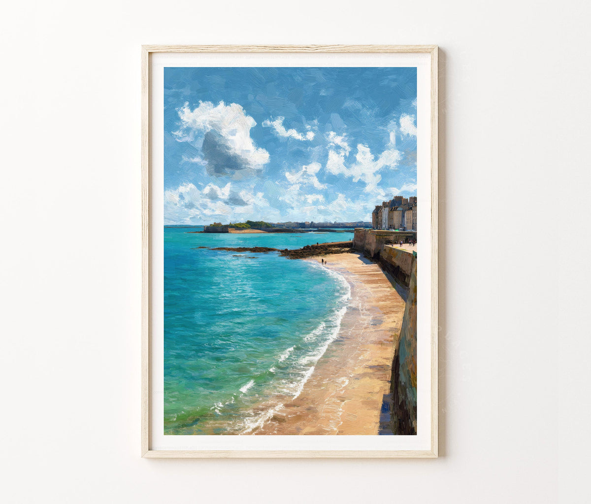 Saint-Malo Travel Poster – Saint-Malo Wall Art Print
