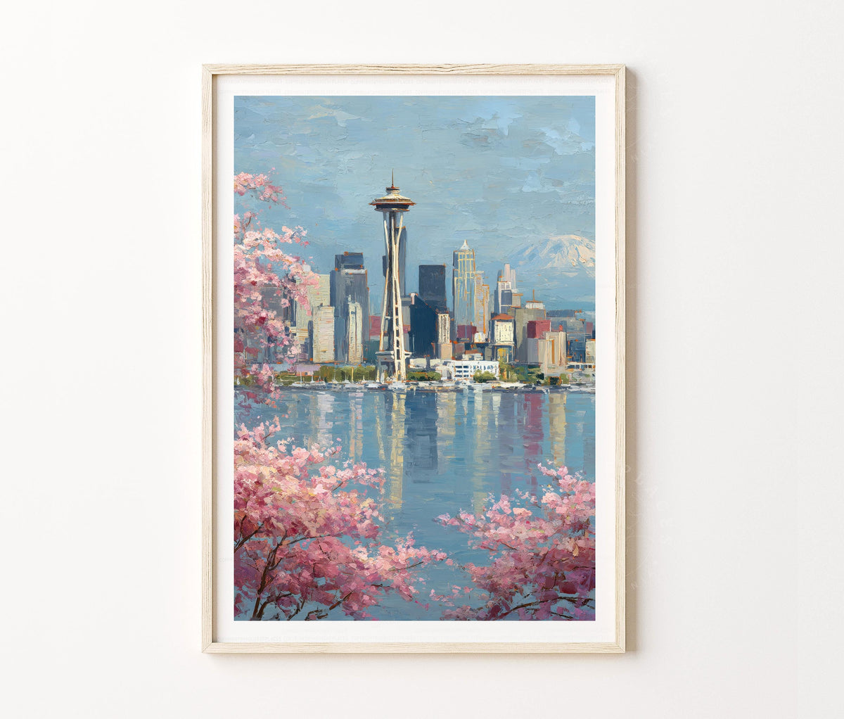 Seattle Travel Poster – Washington Wall Art Print
