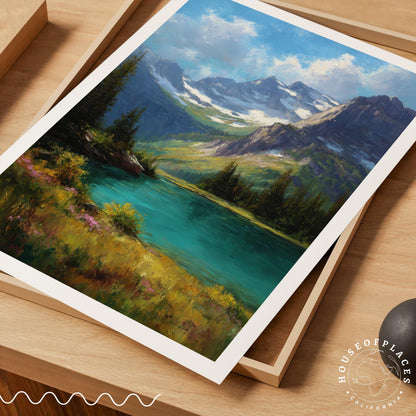 Glacier National Park travel poster – view 7