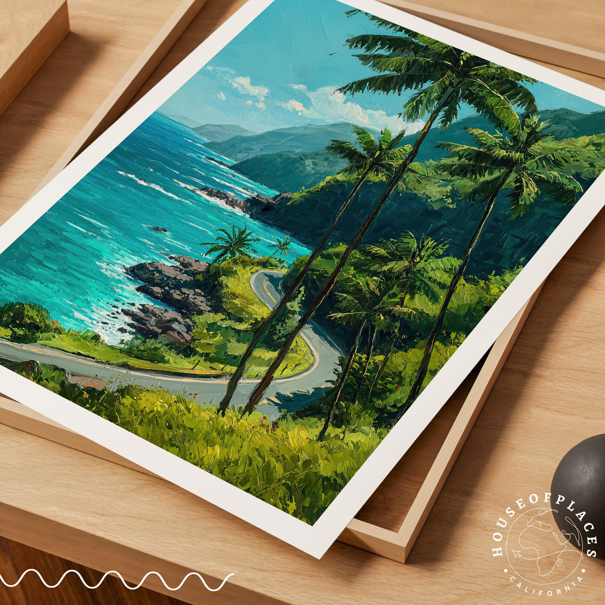 Hana Highway Maui travel poster – view 7