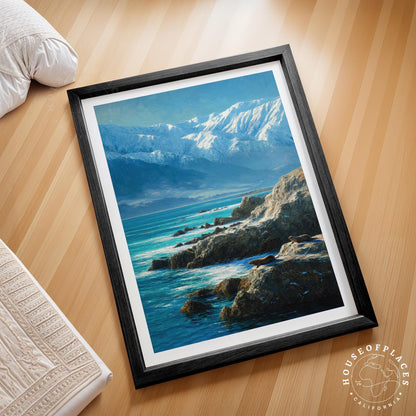 Kaikoura travel poster – view 2