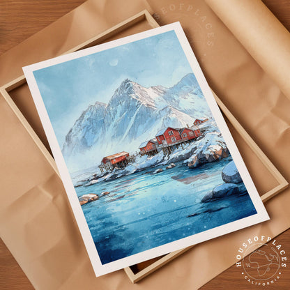 Lofoten Islands travel poster – view 4