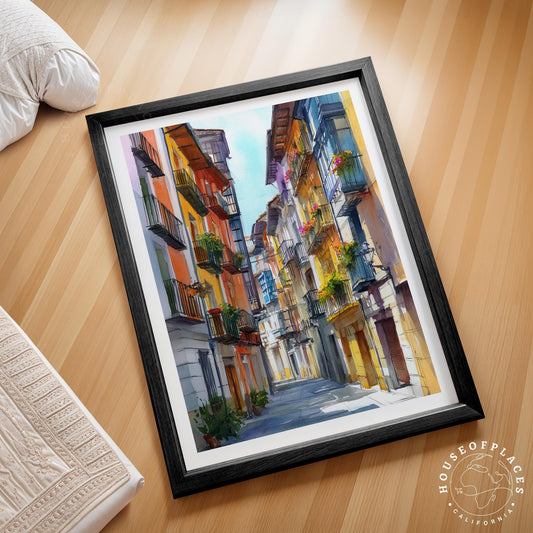 Pamplona travel poster – view 2
