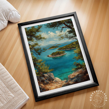 Mljet National Park travel poster – view 2