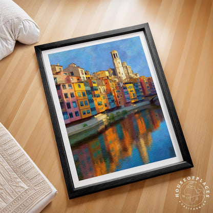 Girona travel poster – view 2