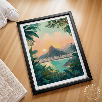 Rio de Janeiro travel poster – view 2