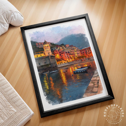 Vernazza travel poster – view 2