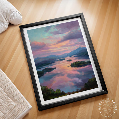 Loch Lomond travel poster – view 2