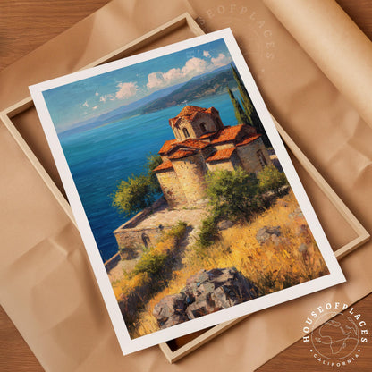 Ohrid travel poster – view 4