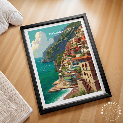 Positano travel poster – view 2