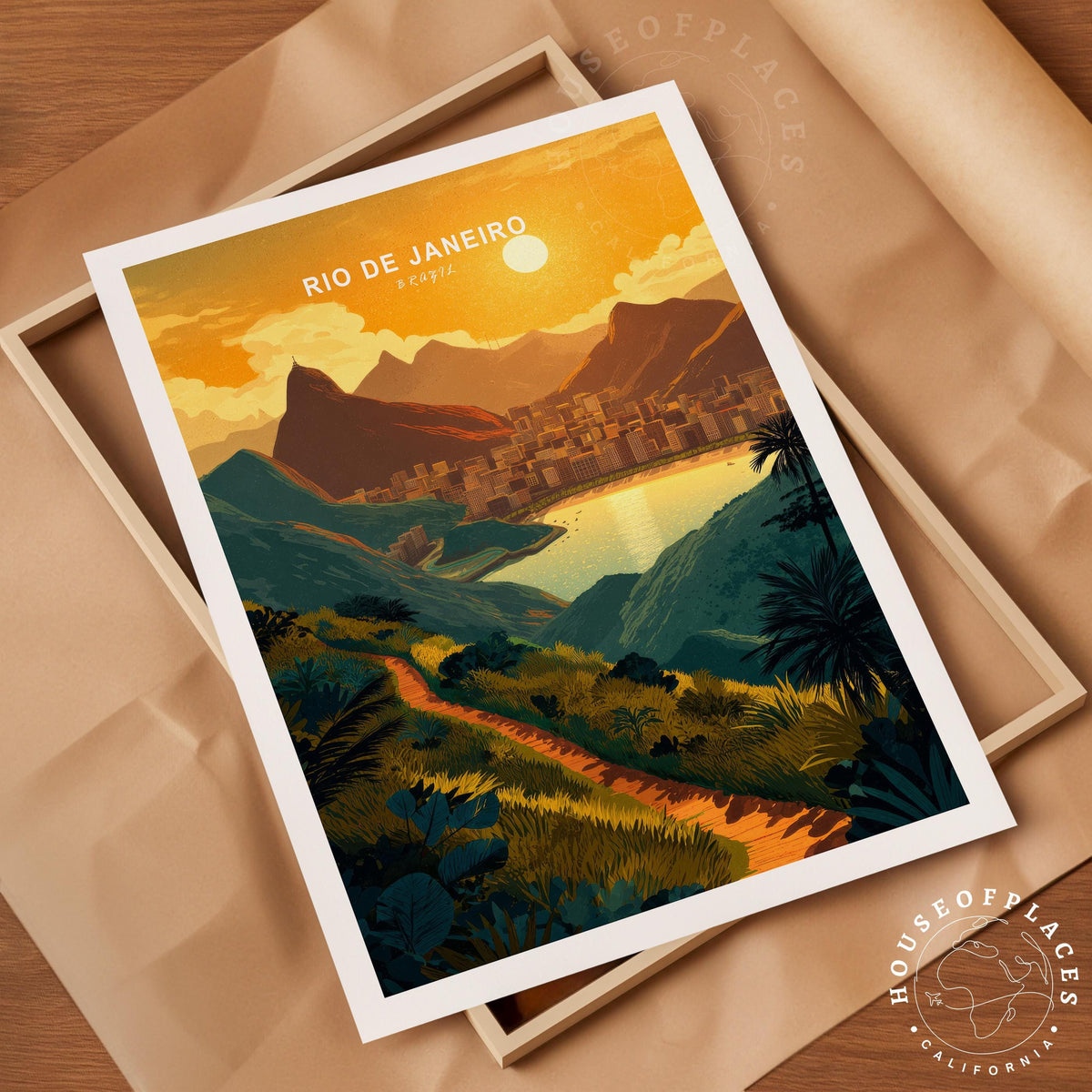 Rio de Janeiro Bay View travel poster – view 4