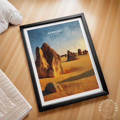 Nambung National Park travel poster – view 2