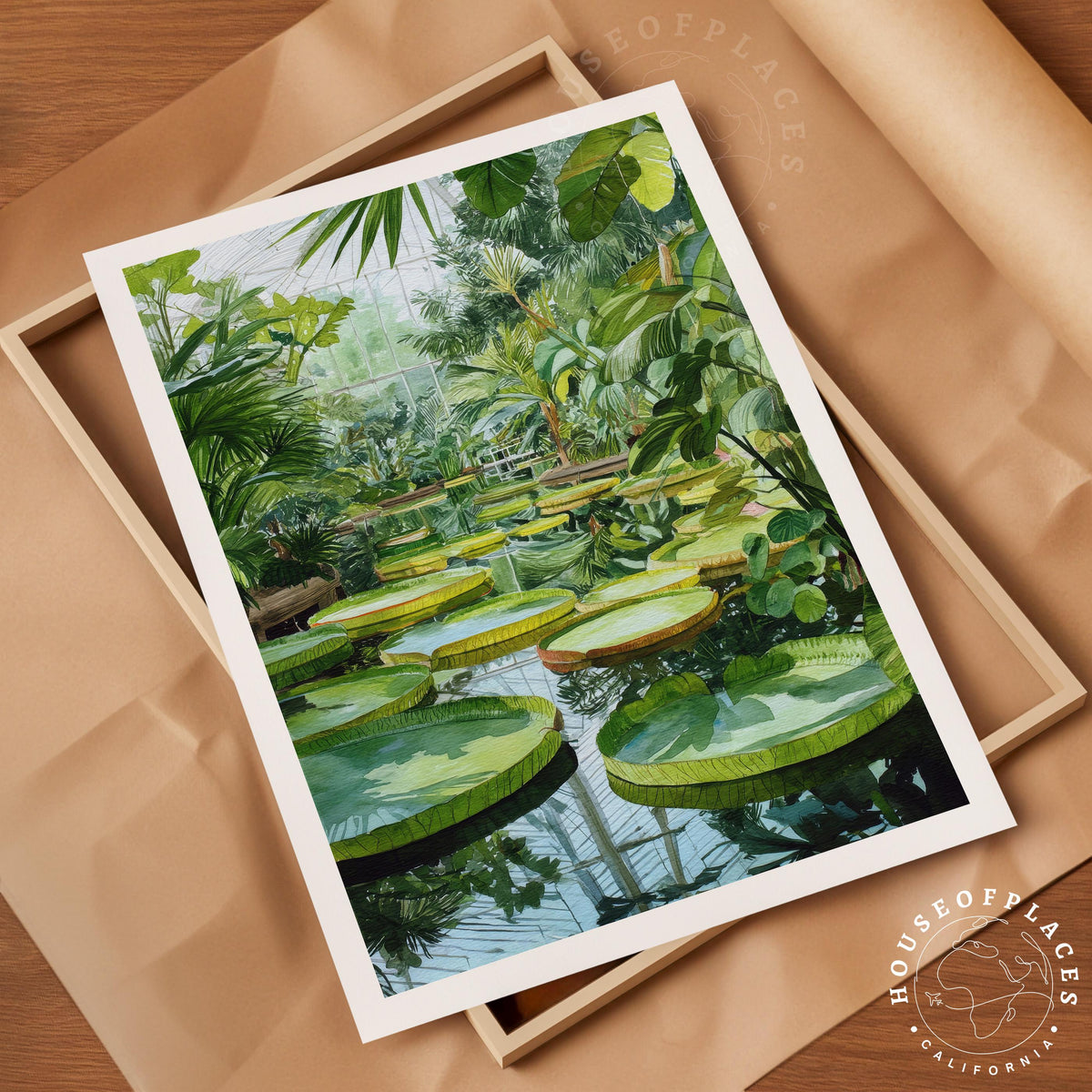 Royal Botanic Gardens Kew London travel poster – view 4