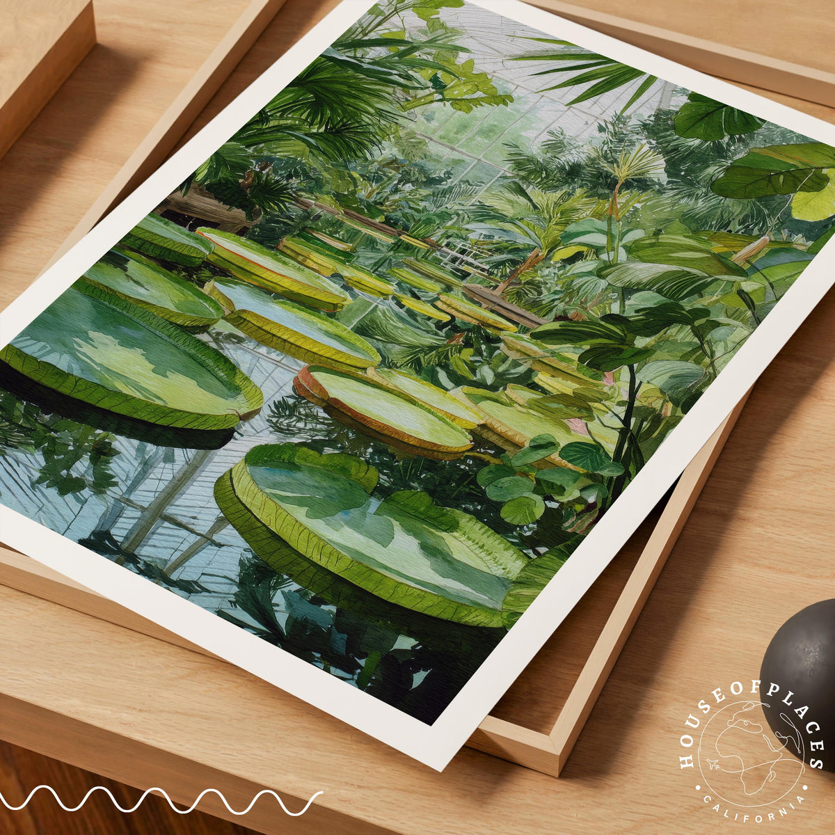 Royal Botanic Gardens Kew London travel poster – view 7
