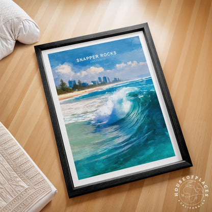 Snapper Rocks travel poster – view 2