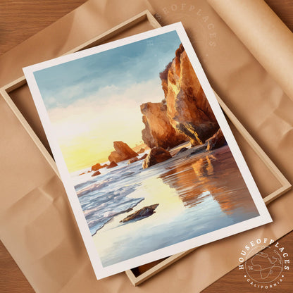 El Matador Beach Malibu travel poster – view 4