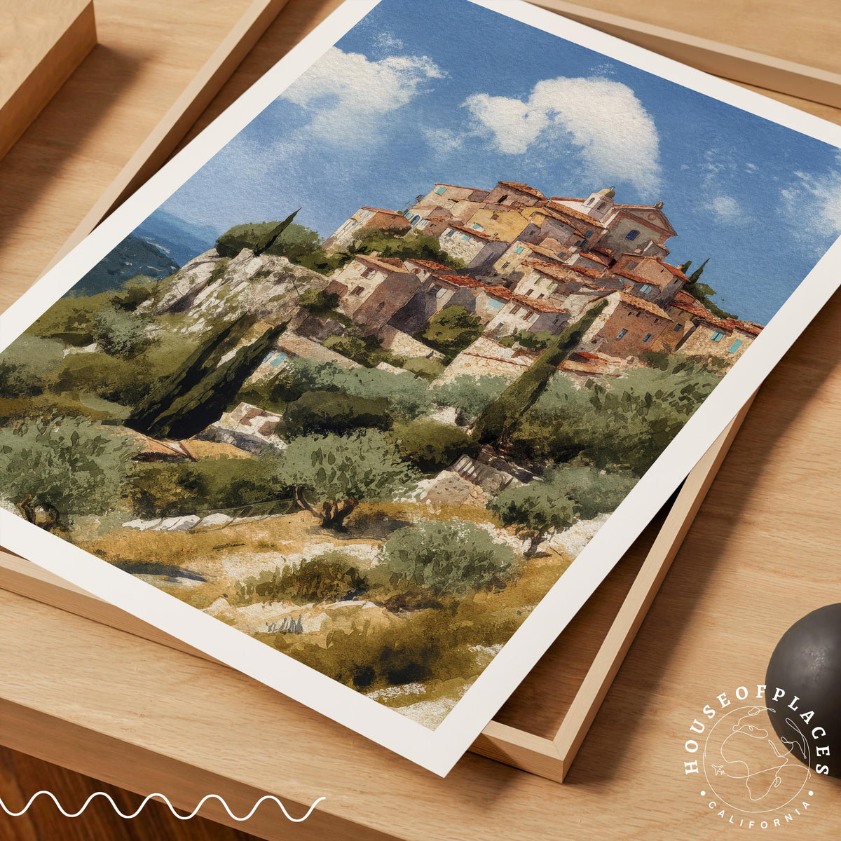 Èze travel poster – view 7