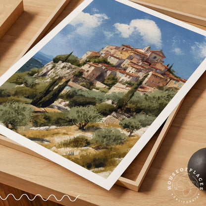 Èze travel poster – view 7