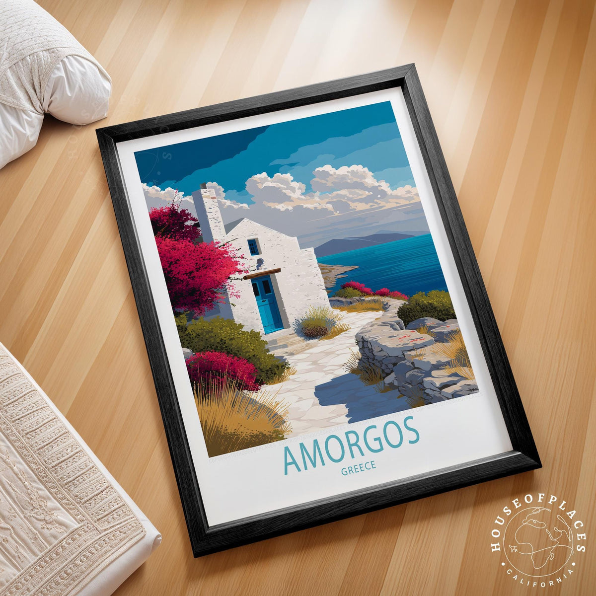 Amorgos travel poster – view 2