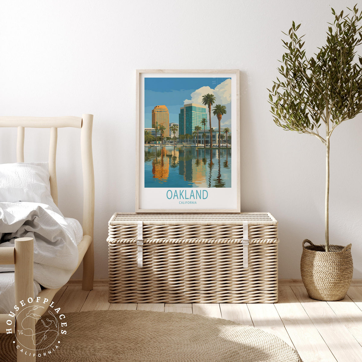 Oakland California Waterfront travel poster – view 3