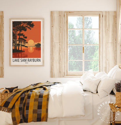 Lake Sam Rayburn travel poster – view 6