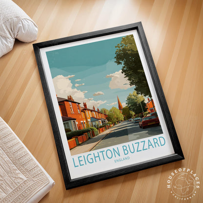 Leighton Buzzard England Street Scene travel poster – view 2