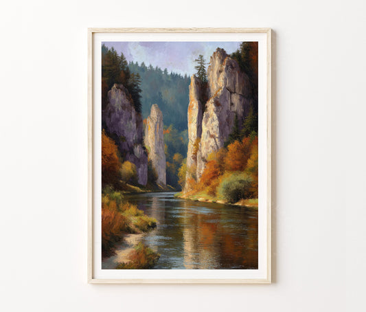 Ojców National Park Travel Poster – Poland Wall Art Print
