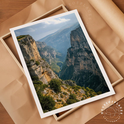 Vikos Gorge travel poster – view 4