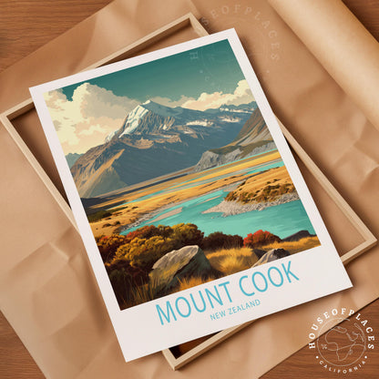 Mount Cook travel poster – view 4