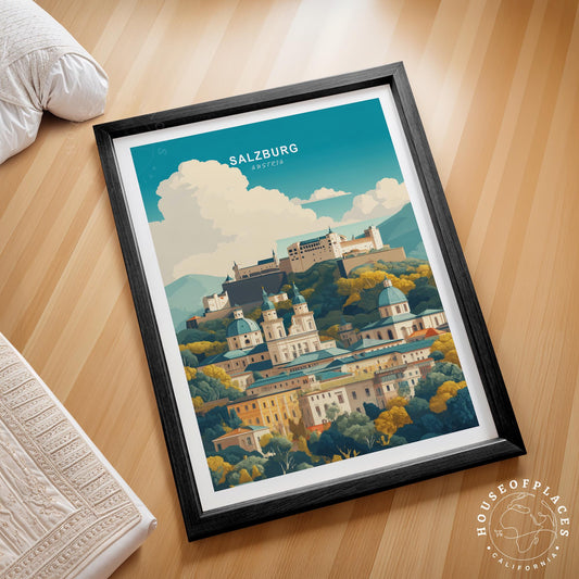 Salzburg travel poster – view 2