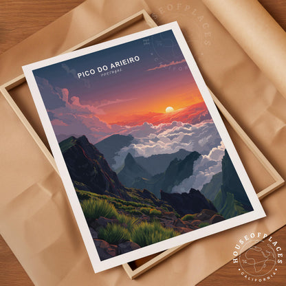 Pico Do Arieiro travel poster – view 4